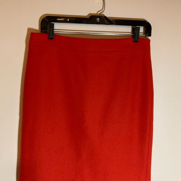 J. Crew Dresses & Skirts - J. Crew wool Pencil Skirt Red 6